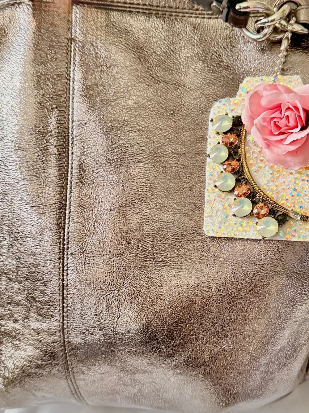 Handmade Pink Purse Charm - Statement decoration - Can be customized